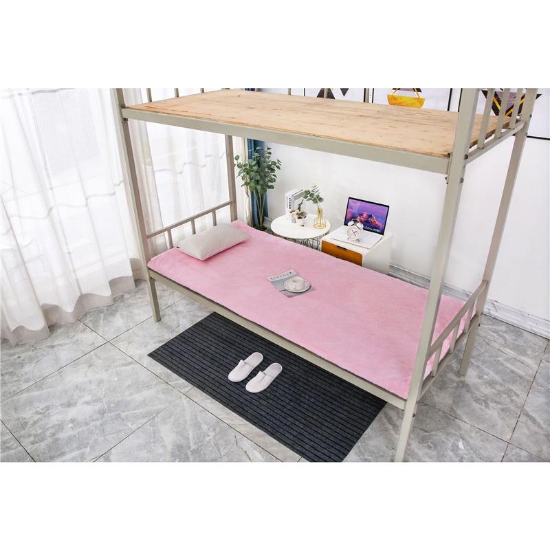 

Осенне-зимний матрасный чехол для студенческого общежития, татами, бархатное одеяло для защиты поясницы 65x150 cm розовый