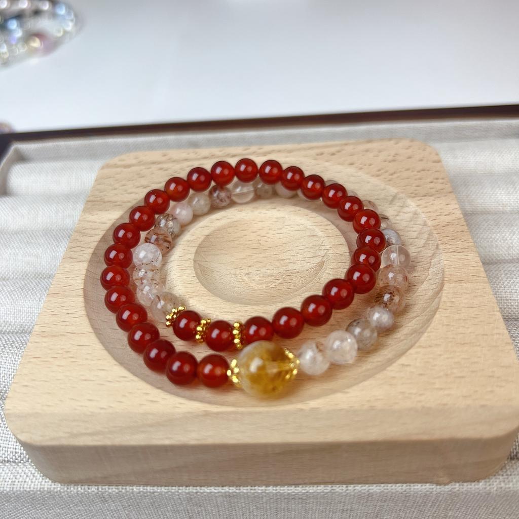 Natural Crystal Bracelet, Agate Bracelet. Fashion Women Daily Jewelry Lucky Gift