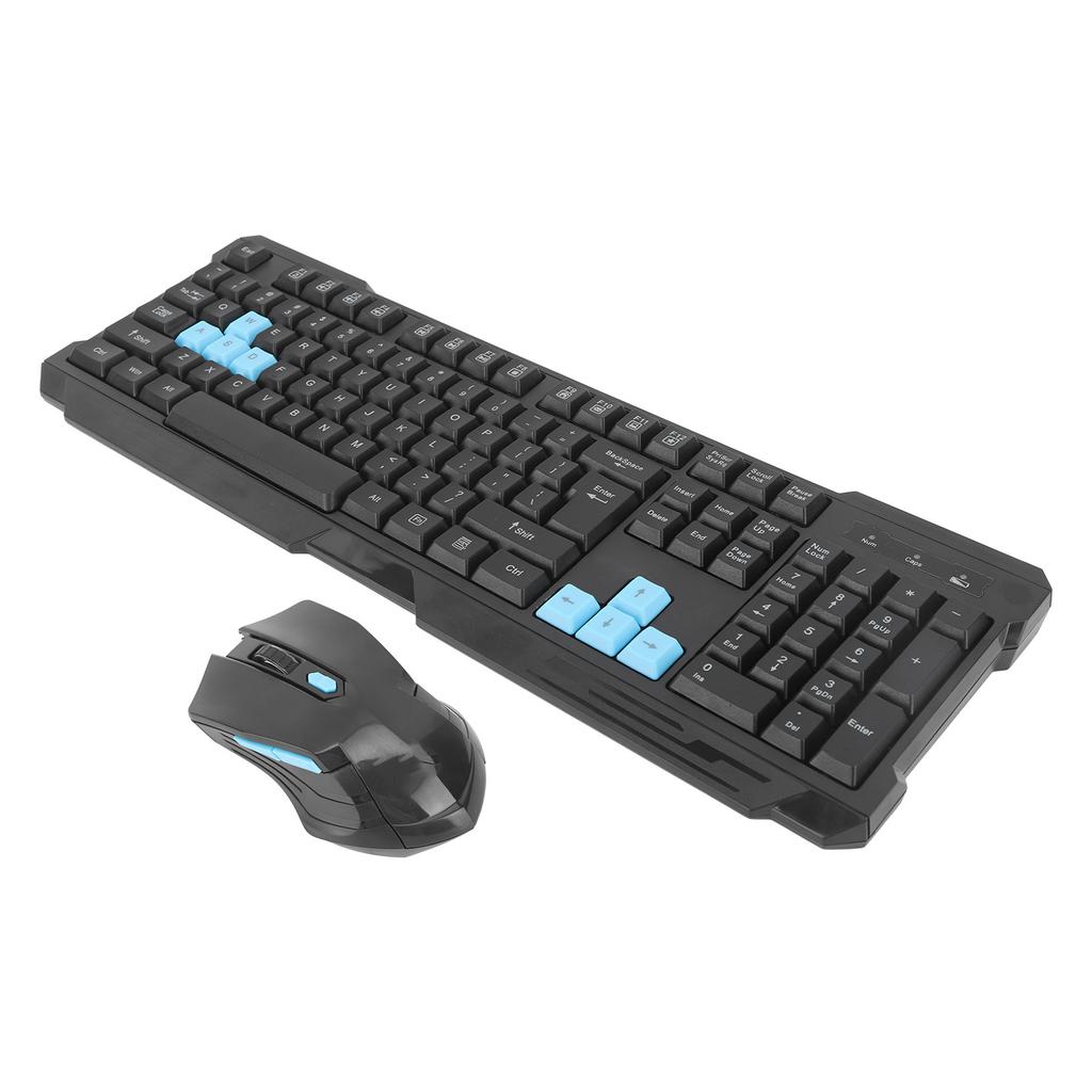 Wireless Keyboard Mouse Combo Set 2.4G Multimedia USB Receiver for Desktop Computer Gaming