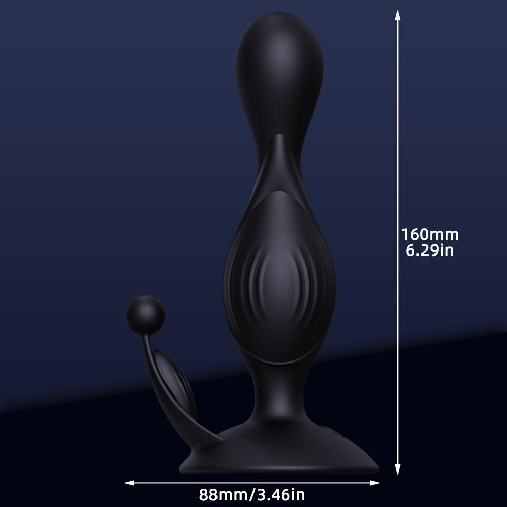 Tri-motor Anal Plug Electric Shock Butt Plugs Anal Beads Prostate Massager Female Masturbator Erotic Sex Toys for Couple