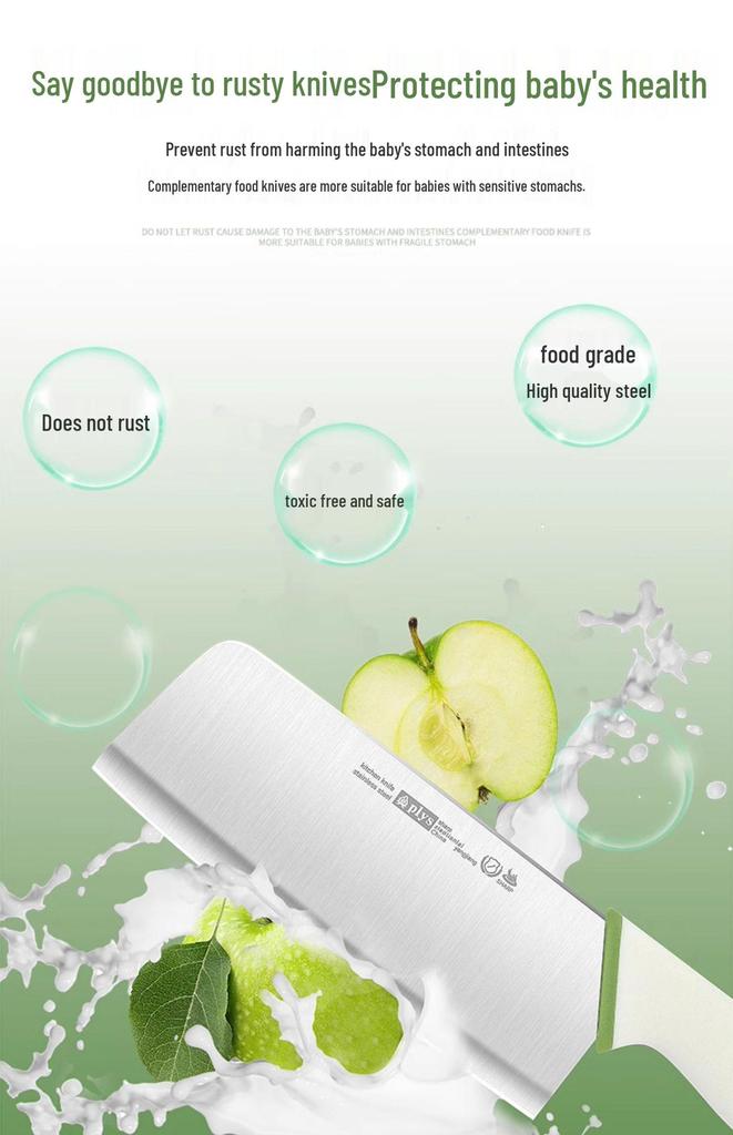 Portable Baby Toddler Food Prep Set: Knife & Cutting Board Combo