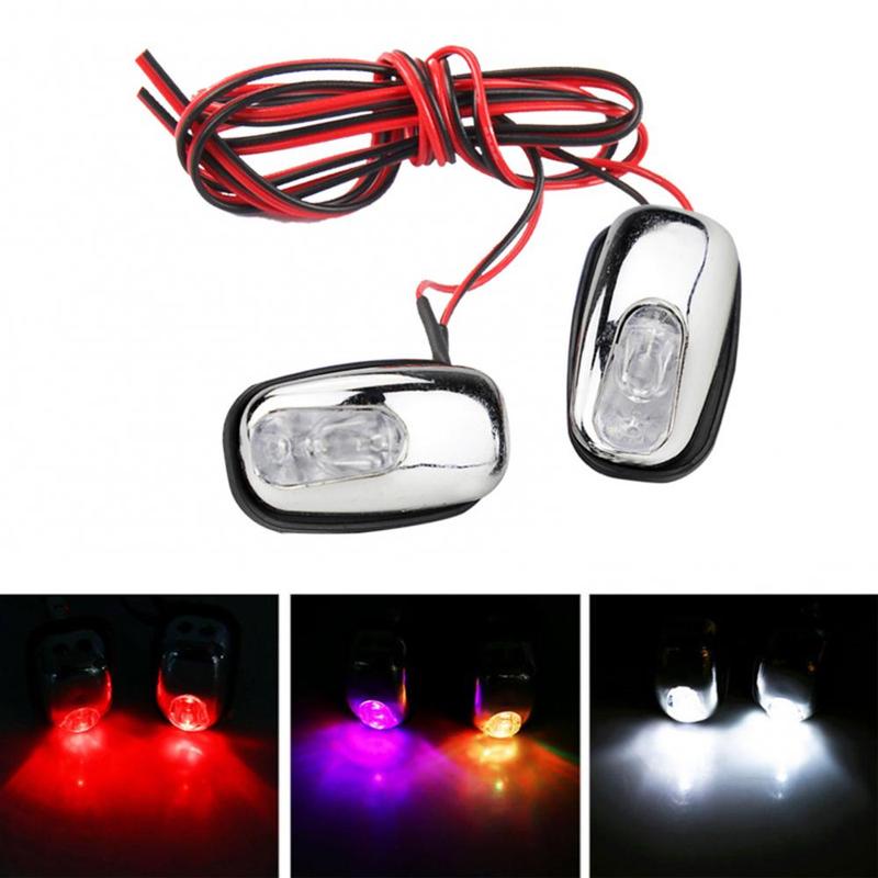1 Pair Auto LED Light Windshield Windscreen Jet Spray Nozzle Wiper Washer Lamp Automobile Water Spray Lamp Car Accessories