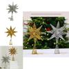 Star Tree Topper With Led Sparkles And Iron Construction For Christmas Festivities