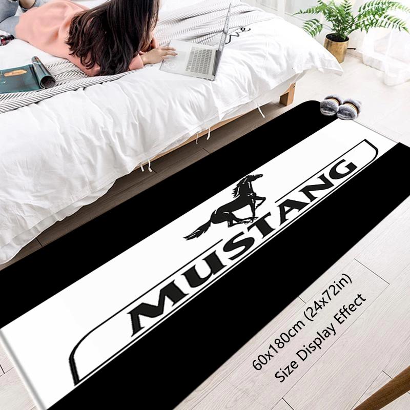 House Entrance Doormat Hallway Carpet Mustangs Horse Living Room Rugs Foot Carpets Bathroom Rug Floor Mats Non-slip Home Decors