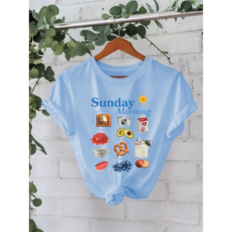 New Women's Round-neck Loose Short-sleeved Casual Pure Cotton T-shirt