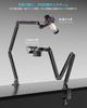 KUUVAN Aluminium Mikrofonarm Mikrofon Kamera Gewicht für Kondensator SLR und LED Fotografie Verstellbar Kabel Mikrofonklemme Faltbar für Einfach