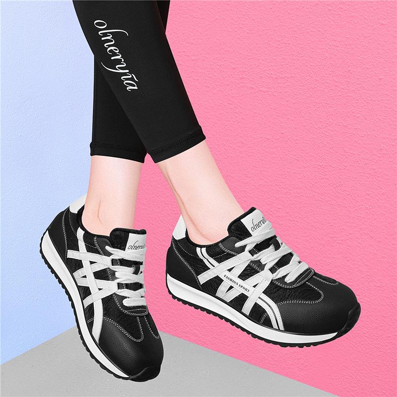 Autumn and Winter German Training Shoes Women's New Velvet Flat-soled Forrest Gump Shoes Versatile Sports and Leisure Board Shoes Cotton Shoes