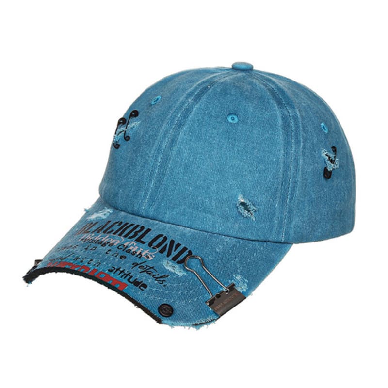

BLACKBLOND BBD Ripped Custom Vintage Clash Pigment Cap (Ocean Blue) FREE