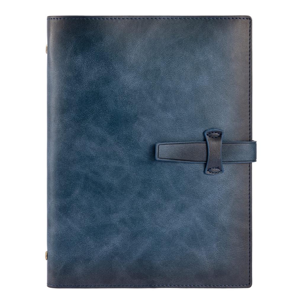 A5 System Genuine Business Memo Pocket Card Schedule Office Loose Pen Holder Refill Graduation Promotion Gift Planner, Leather, 6-Ring, Planner, Pad,