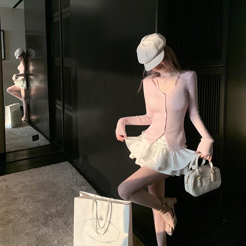 Ballet-Inspired Puffy A-Line Cake Skirt 2025: Spring/Summer Super Short Anti-Exposure Skirt Pants