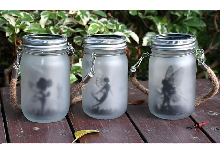 Waterproof Solar Mason Jar Lamp: Outdoor Hanging Tree Light for Night Markets, Garden, and Courtyard Decoration