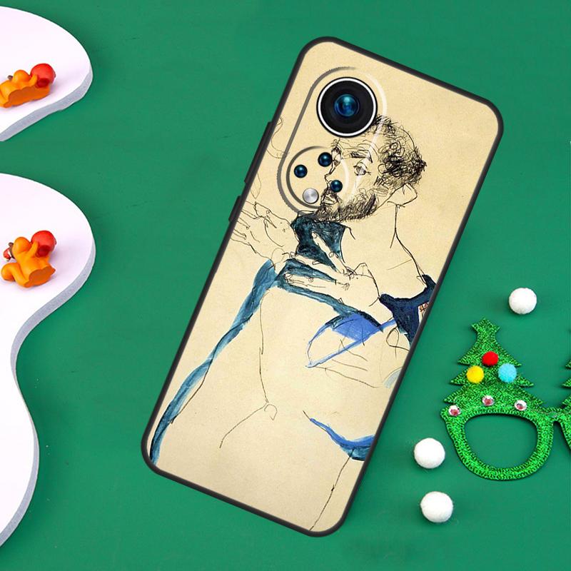 Egon Schiele Case For Honor Magic 7 Pro 6 5 50 70 90 200 Lite X9b X9a X8a X8b X7a X6a X8 X9 X9c Cover