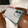 Case for Xiaomi 13T Pro,13T Electroplated Color Border Clear Phone Casing Cover