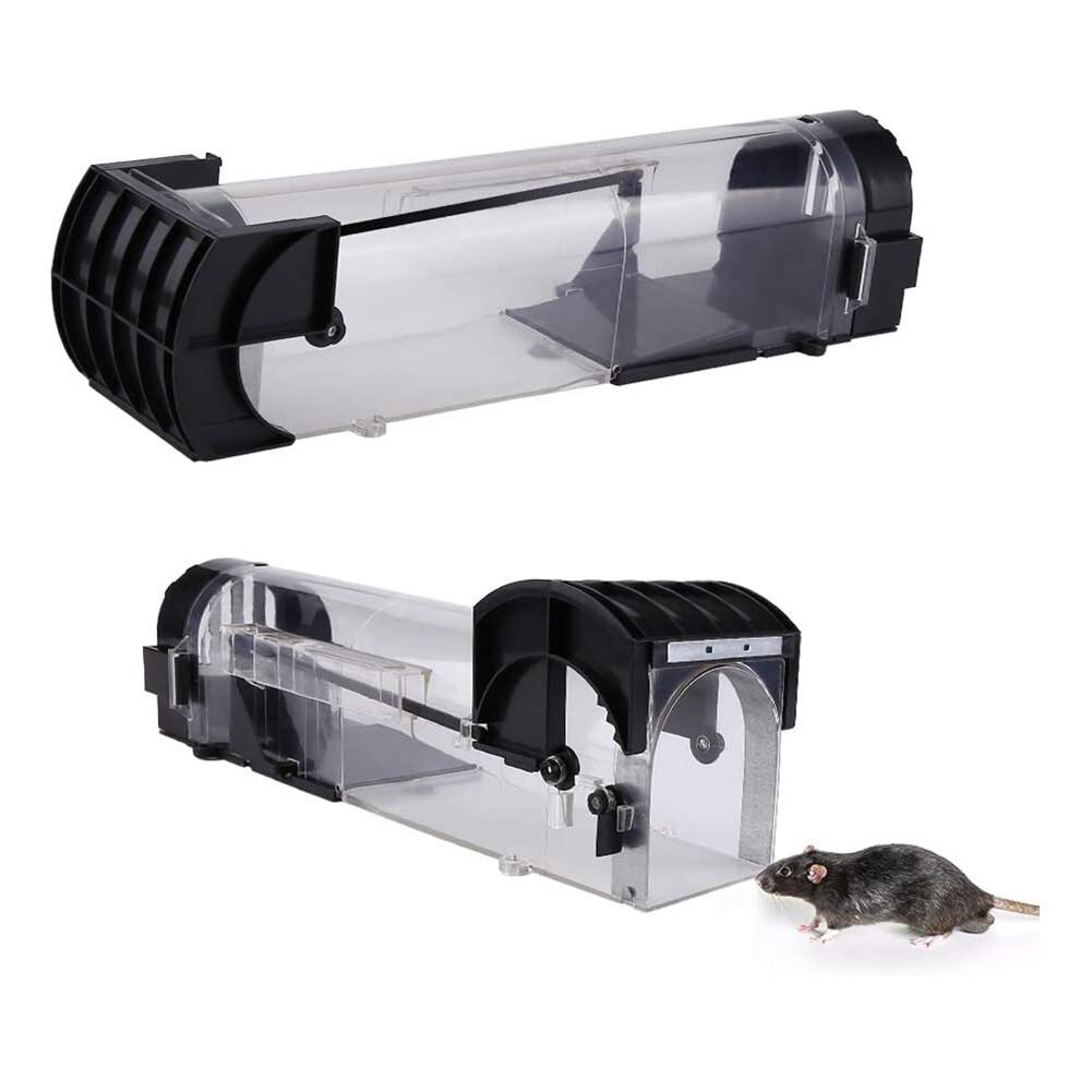 Fermeture robuste et sécurisée, extérieur transparent augmentant les chances de capture, piège à souris sans cruauté pour une manipulation en