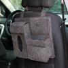 Multi-Purpose Car Storage Bag Organizer Hanging Bag Box Paper Towel Phone Storage Felt Bag Trash Can Organizer Car Accessories