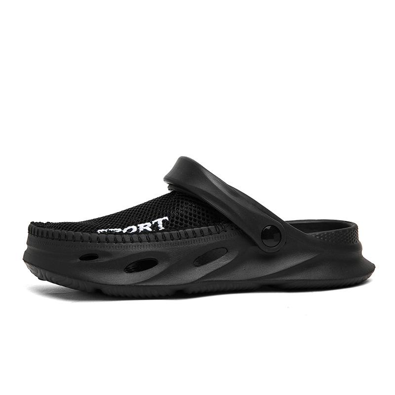Síťované pánské nadměrné pantofle - 2025 Letní protiskluzové, prodyšné plážové sandály