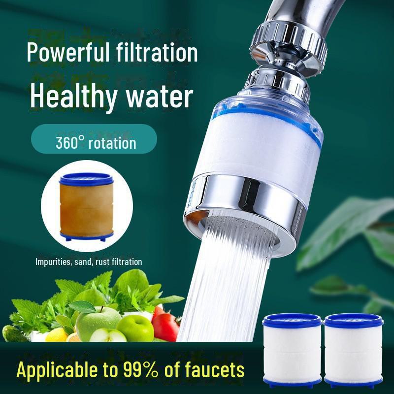 "Electroplated Kitchen Faucet Water Purifier Filter"