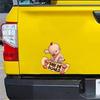 Car Window Decals PVC Baby Scooter Design Automotive Door Decals Scratch-Proof Adhesive Stickers For Sedan Motorcycles RV
