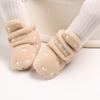 Baby Shoes with Cute Heart Embroidery, Thick and Warm for Infant Girls and Boys 0-12 Months