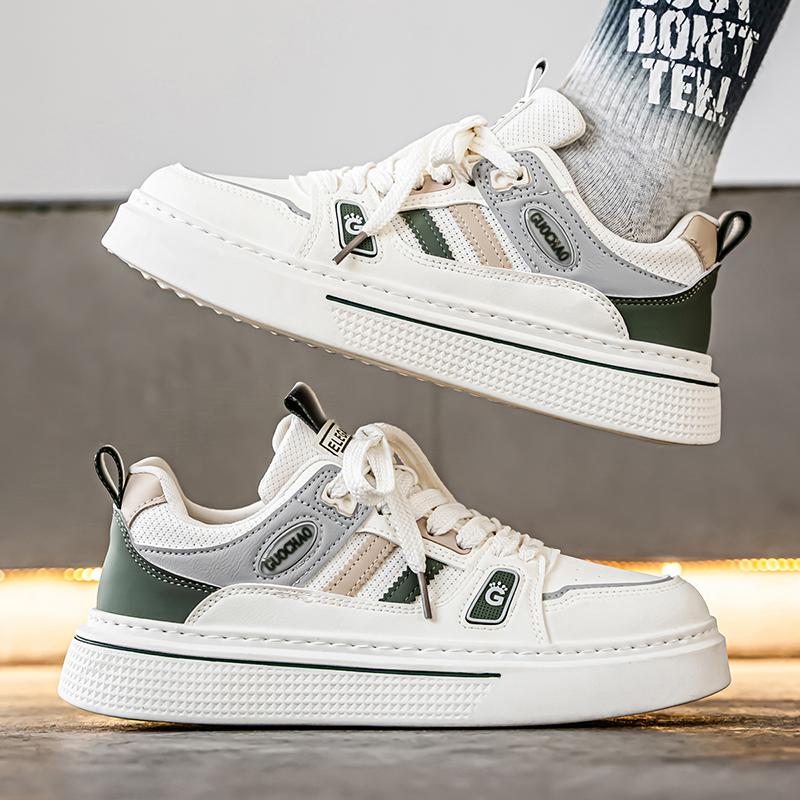 Men's Fashion Casual Low Top Skateboarding Shoes Boys Comfortable Sneakers Male Students Trending Soft Sole Classic Breathable Gym Non-slip