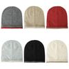 Double-sided Knitted Stacked Hat Streetwear Brimless Beanie Cap Pullover Cap  Women Girls