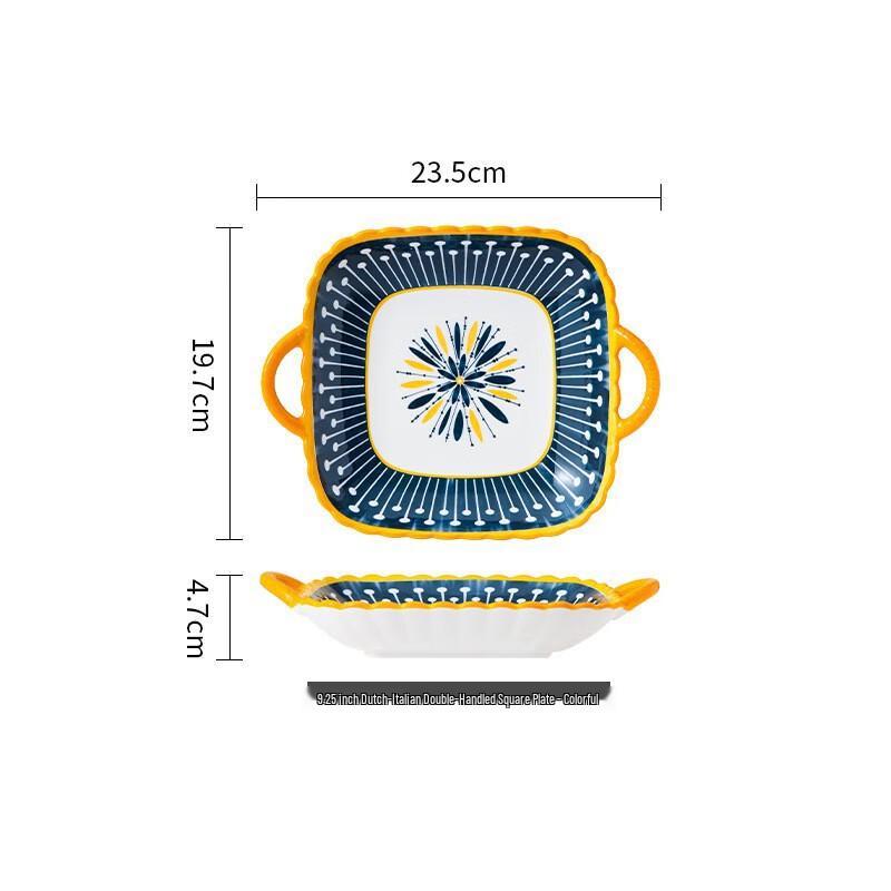 Nordic Style Creative Ceramic Square Serving Plate