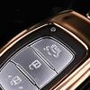 Golden Car Key Fob Case Cover Chain Ring Keychain Metal For Hyundai Tucson