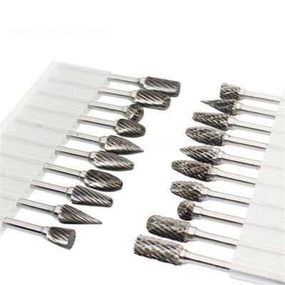 Milling Cutter Drill Bit Single/double Groove Hard Alloy Engraving Bits Tools Burrs Drill Set Multipurpose Tungsten Steel Rotary