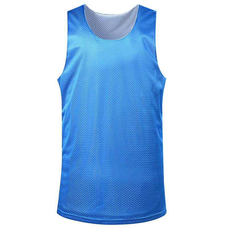 Reversible Mesh Basketball Jersey - Plus Size; Lightweight, Breathable Sports Vest for Training and Competition.