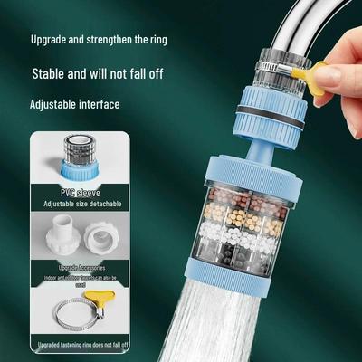 Filtro Extensor de Torneira Universal Anti-Salpicos - Purificador de Água para Cozinha com Precisão de 0,01 Mícron