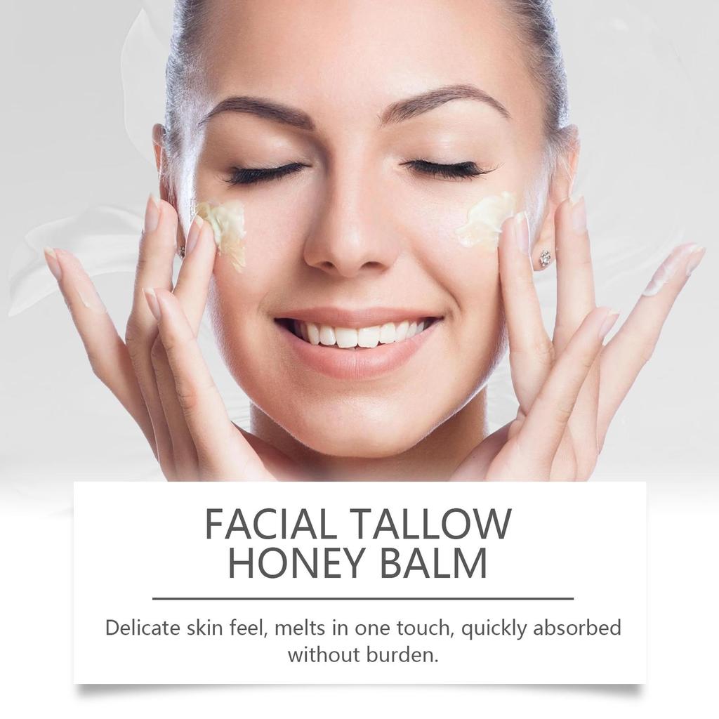 Beef Tallow Honey Moisturizer/Ginseng Cream Moistrizing Nourishing Hydrating Brightening Face Skin Rejuvenation Korean Cosmetics