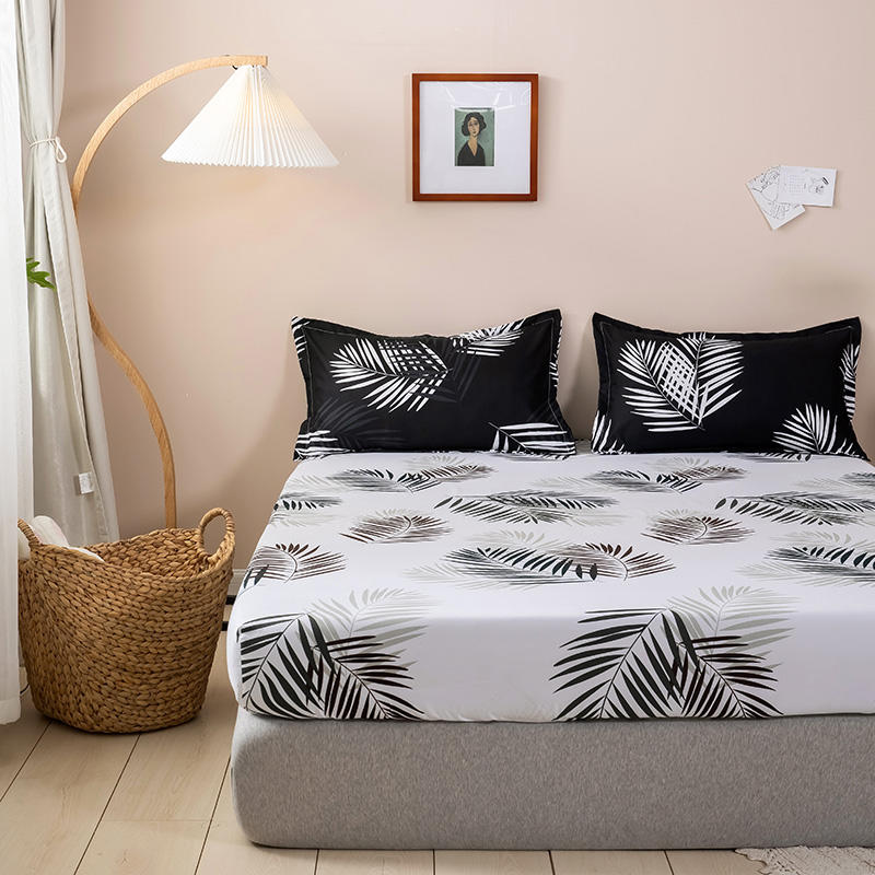 1pc Bed Sheet Single/Double/Queen/King Size Fitted Sheet On Rubber Band Twin Mattress Cover With Elastic(no Pillowcase)