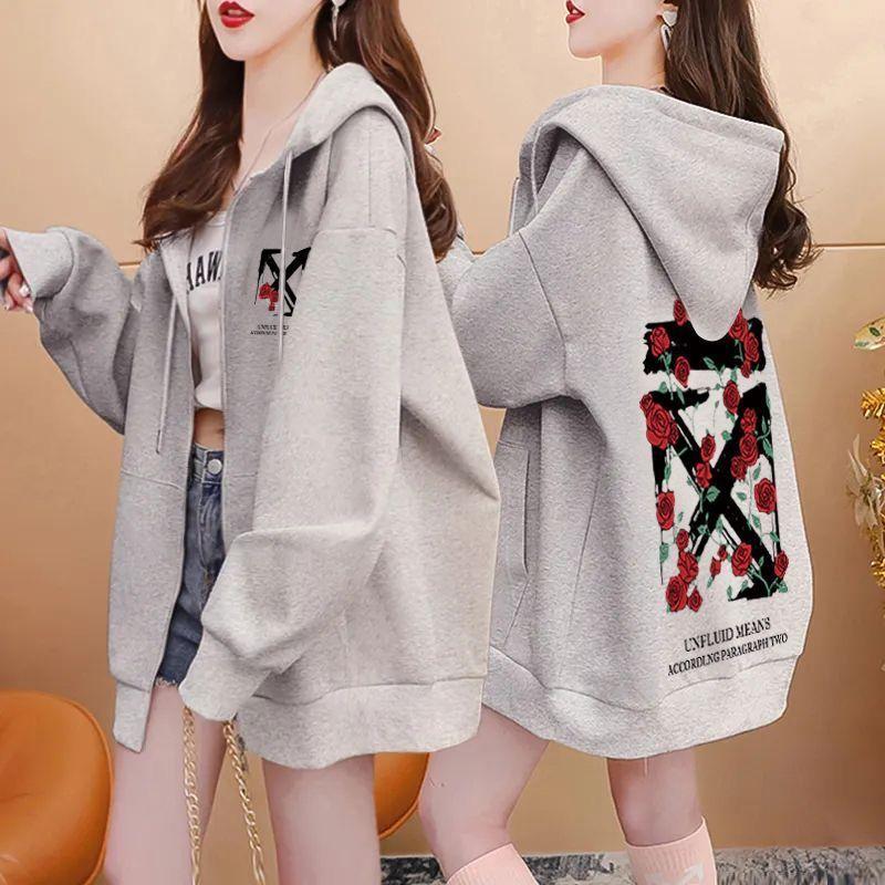 Fleece Thickened Long Sweater Cardigan Women's Autumn and Winter Clothing New Loose Warm Jacket