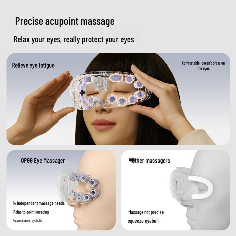 PGG Smart Eye Massager with Steam & Heat Compress CN Plug (adapter Included)