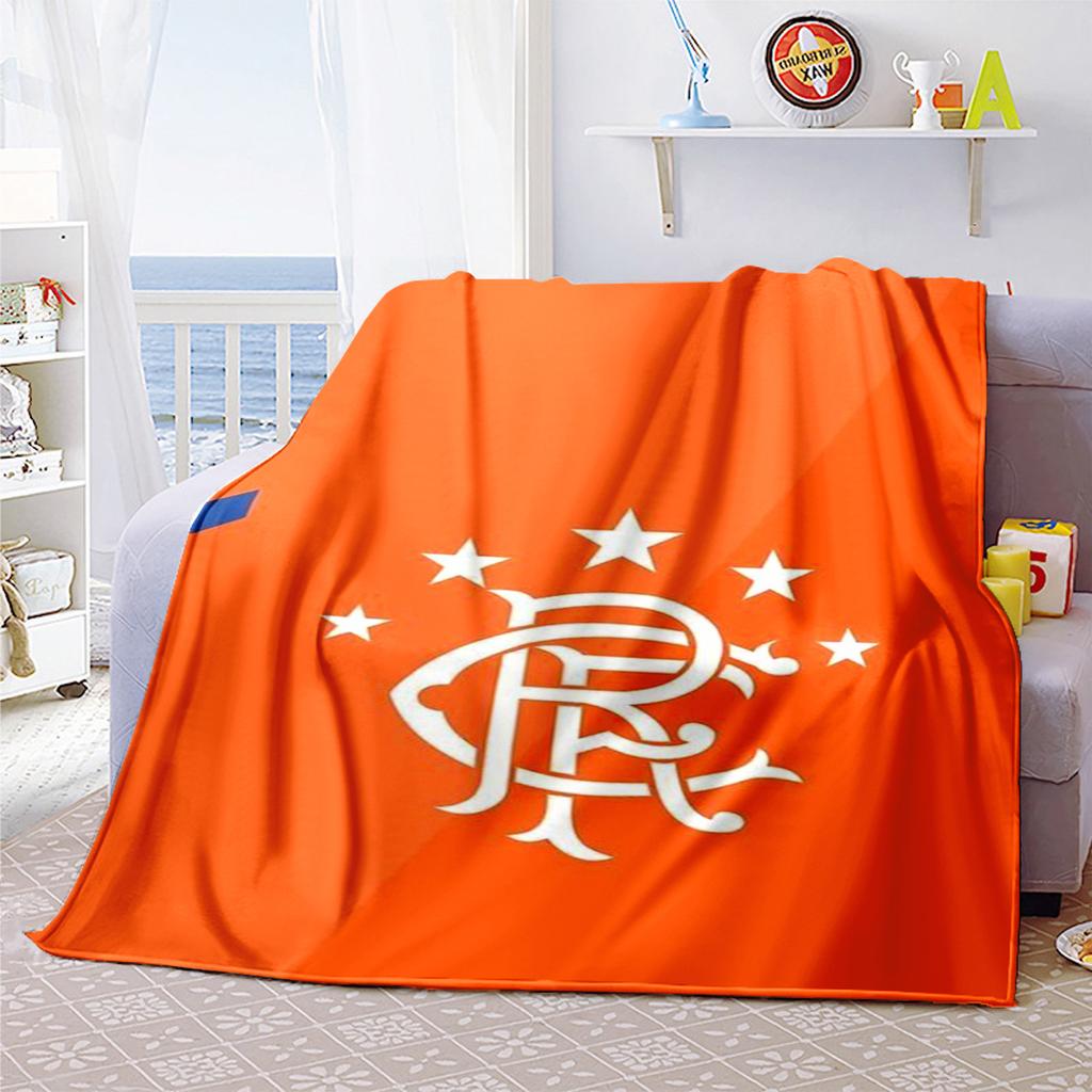 1PC Rangers Fc Blanket Perfect All Seasons Soft Comfortable Sofa Office Travel Home Use Great Gift Idea