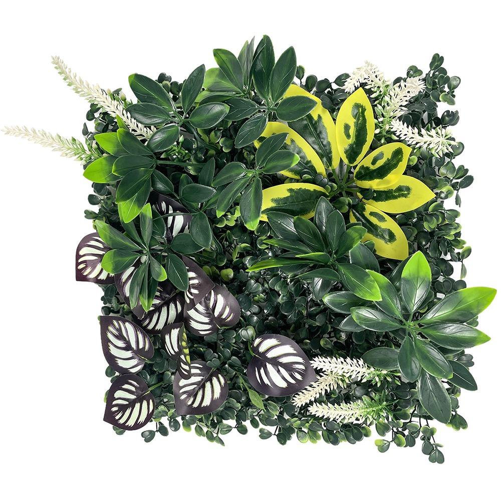 DIY Artificial Plant Wall Panel Sunflower Artificial Fern Grass  Background Wall Decoration