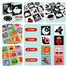 Black And White Sensory Cards For Babies 0-6 Months 30 Cards With 60 Stimulating Patterns