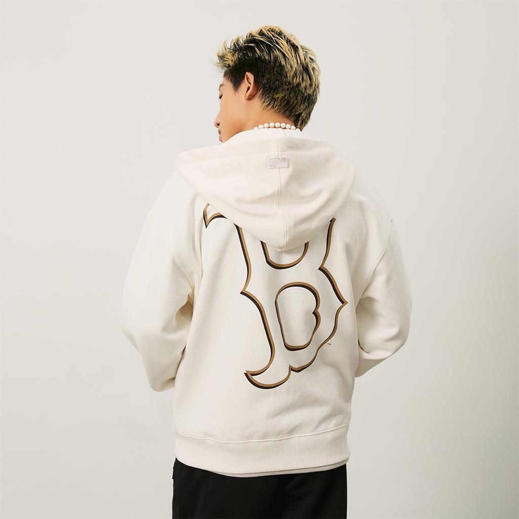 New MLB Boston Red Sox Basic Collection 24FW Sweatshirt Unisex Cream 3ATRB0544-43CRS