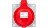 Gniazdo Tablicowe 5P 16A 400V Czerowne Ip44 P17 Tempra Pro 555189