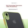 IPhone XR Case, Full Lens Protection Anti-Drop Anti-Fingerprint Silicone Soft Edge Shockproof Transparent Frosted Case, Elegant Black