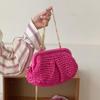 Women's Straw Beach Bag - Versatile Crossbody and Handheld Woven Bag