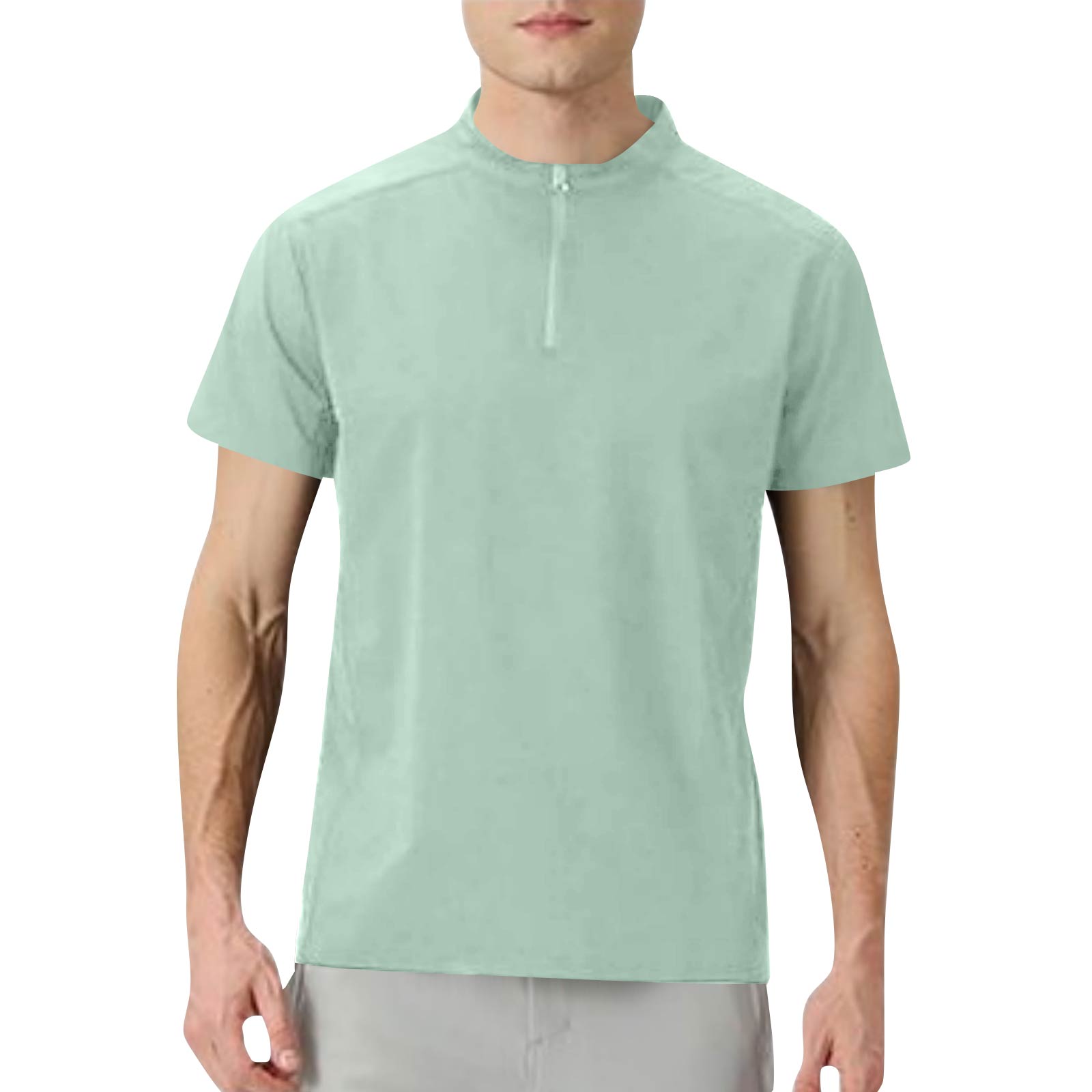 Men s Ice Breathable Outdoor Casual Short,sleeved T,shirt Fabric Quick,drying Sportswear L