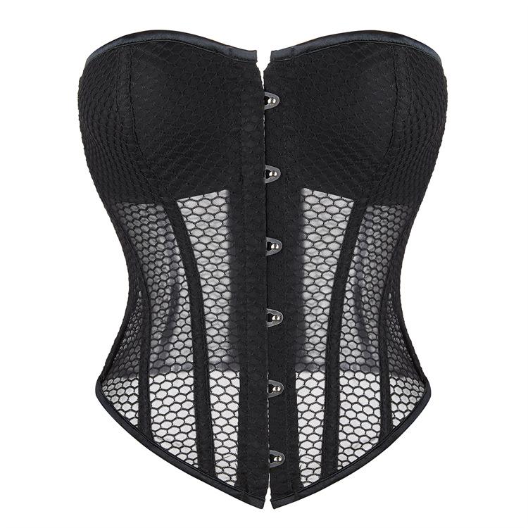 New Summer Breathable Mesh Shaping Court Top