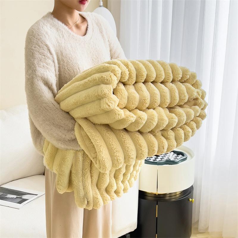 Rabbit Plush Blanket Multifunctional Nap Blanket Falei Plush Office Blanket Sofa Car Cover Blanket