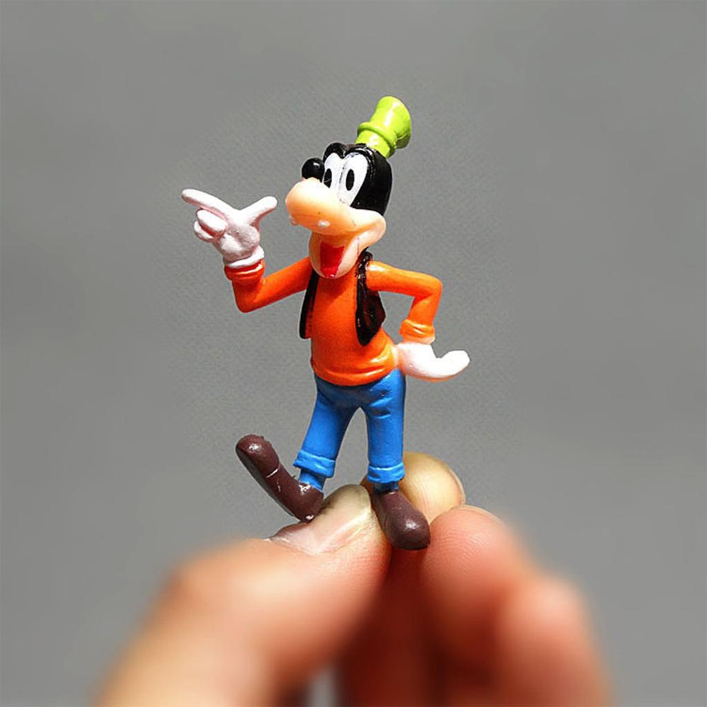 TREXORA Disney Kreslená Figurka Sada 6 Kusů, Mickey Mouse, Minnie Mouse, Kačer Donald, Goofy PVC Figurky, 5,5-5,7 cm, Vícebarevná