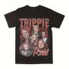 Camiseta Oficial Trippie Redd Masculina Tecido Pesado Estampa de Logo Vermelho Corte Solto Streetwear Roupa de Show