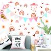Rainbow Moon Sun Pink Luminous Creative Self-adhesive Sticker for Home Decoration Removable