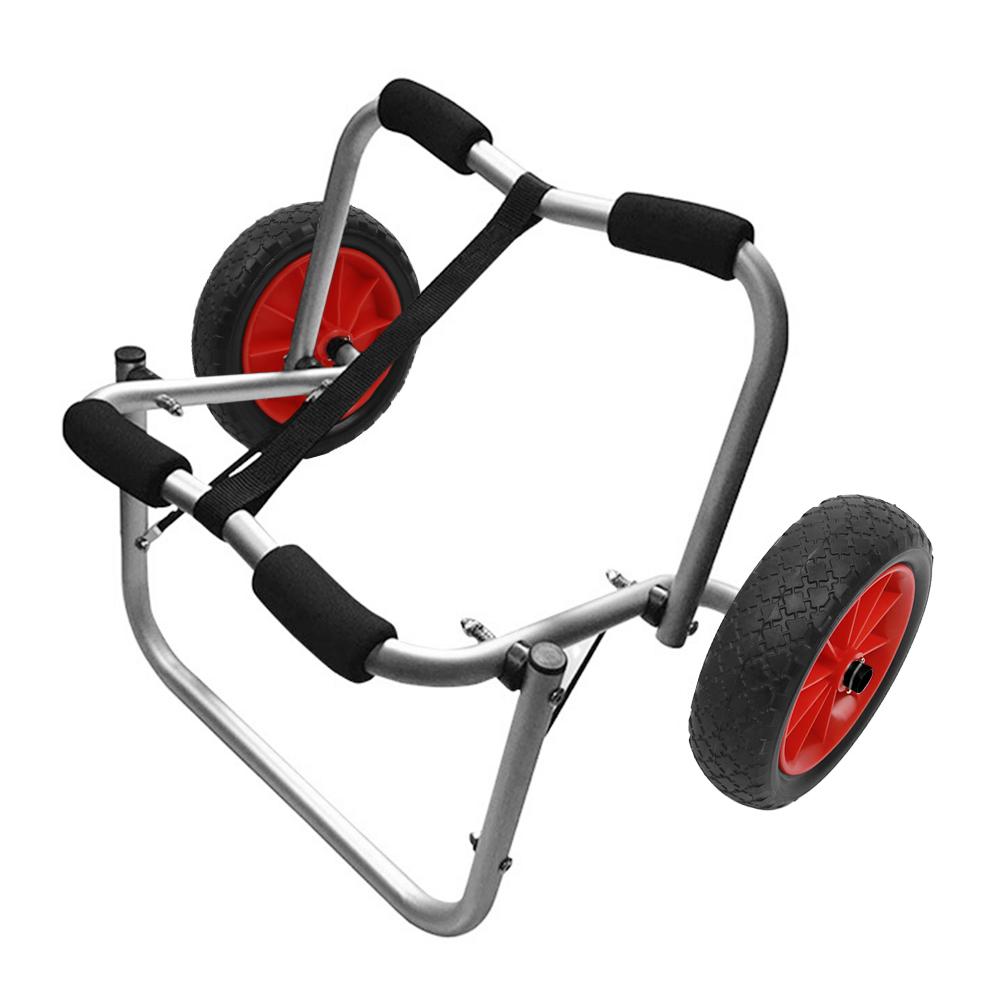 

Грузоподъемность 80 кг Складная тележка для каяка Энергосберегающая двухколесная тележка для каяка-каноэ Type 2 чёрный