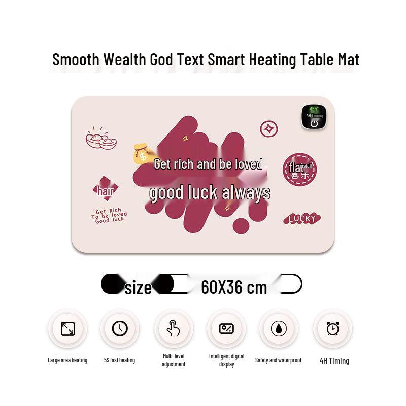 Ekstra Büyük Isıtmalı Mouse Pad & Masa Matı - Sıcak Ofis Masaüstü El Isıtıcısı