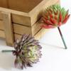 2pcs Realistic Fake Succulent Flocking Plants DIY Simulated Floral Plants  Party Decor